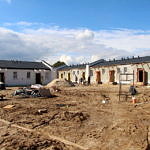 Budowa mieszkań komunalnych w Woli Krzysztoporskiej - plac budowy