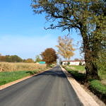 Droga Rokszyce - Oprzężów - nowy asfalt
