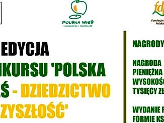 Plakat - konkurs "Polska Wieś - Dziedzictwo i Przyszłość