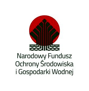 Logo Narodowego Funduszu Ochrony Środowiska i Gospodarki Wodnej - na białym tle czerwone koło, a na nim zielone elementy - jakby wyrastającego drzewa