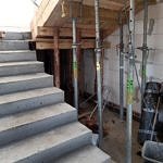 Budowane betonowe schody