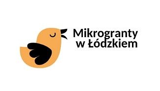 Mikrogranty w Łódzkiem logo z ptaszkiem