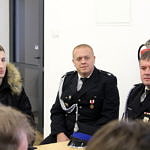 Zjazd gminny OSP -strażacy przy stołach
