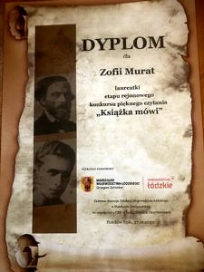 Dyplom dla Zofii Murat