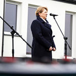 Przewodnicząca Rady Gminy Małgorata Gniewaszewska przy mikrofonie