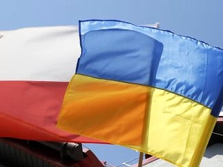 polska i ukraińska flaga