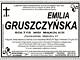 Nekrolog Emilii Gruszczyńskiej - sołtys Mąkolic