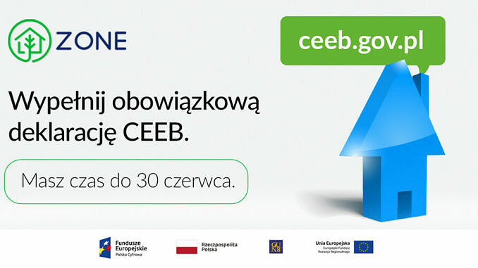 Baner - wypełnij obowiązkowa deklarację CEEB, przypomnienie o upływającym 30 czerwca teminie