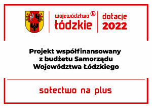 plakat sołectwo na plus; projekt współfinansowany z budżetu Samorządu Województwa Łódzkiego