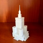 pałac kultury wydrukowany na drukarce 3D