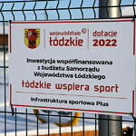 tablica promocyjna - Łódzkie wspiera sport dotacje 2022