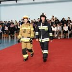pokaz mody strażackiej - strój bojowy