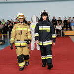 pokaz mody strażackiej - strój bojowy