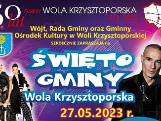 Plakat_święto gminy wola krzysztopolska_2023; dziewczyny z zespołu TOPKY i Stachursky