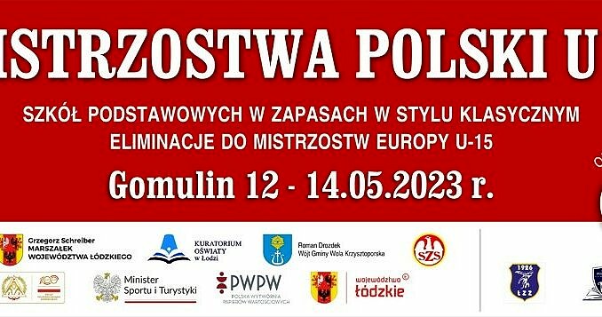 baner mstrzostwa Polski w zapasach