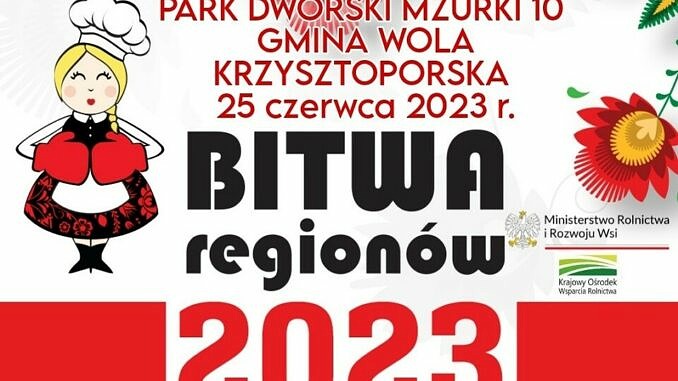 plakat biało-czerwony - bitwa regionów