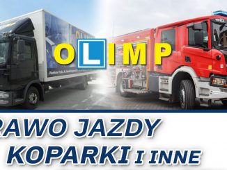 ciężarówka i wóz strażacki - plakat prawo jazdy, koparki i inne za 15%