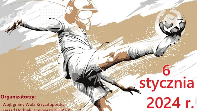 Plakat halowy turniej piłki nożnej OSP